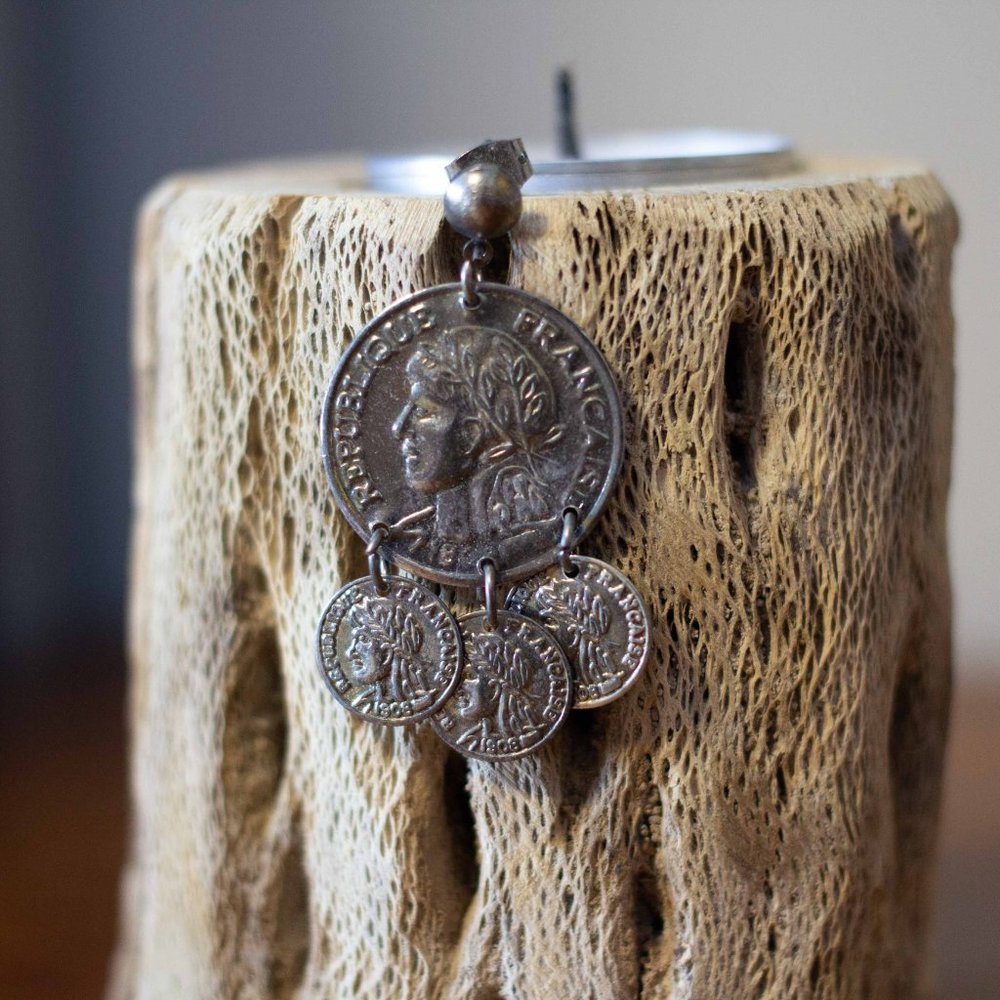 ✨ 3/$15✨ Franc Replica Coin Dangle Earrings
